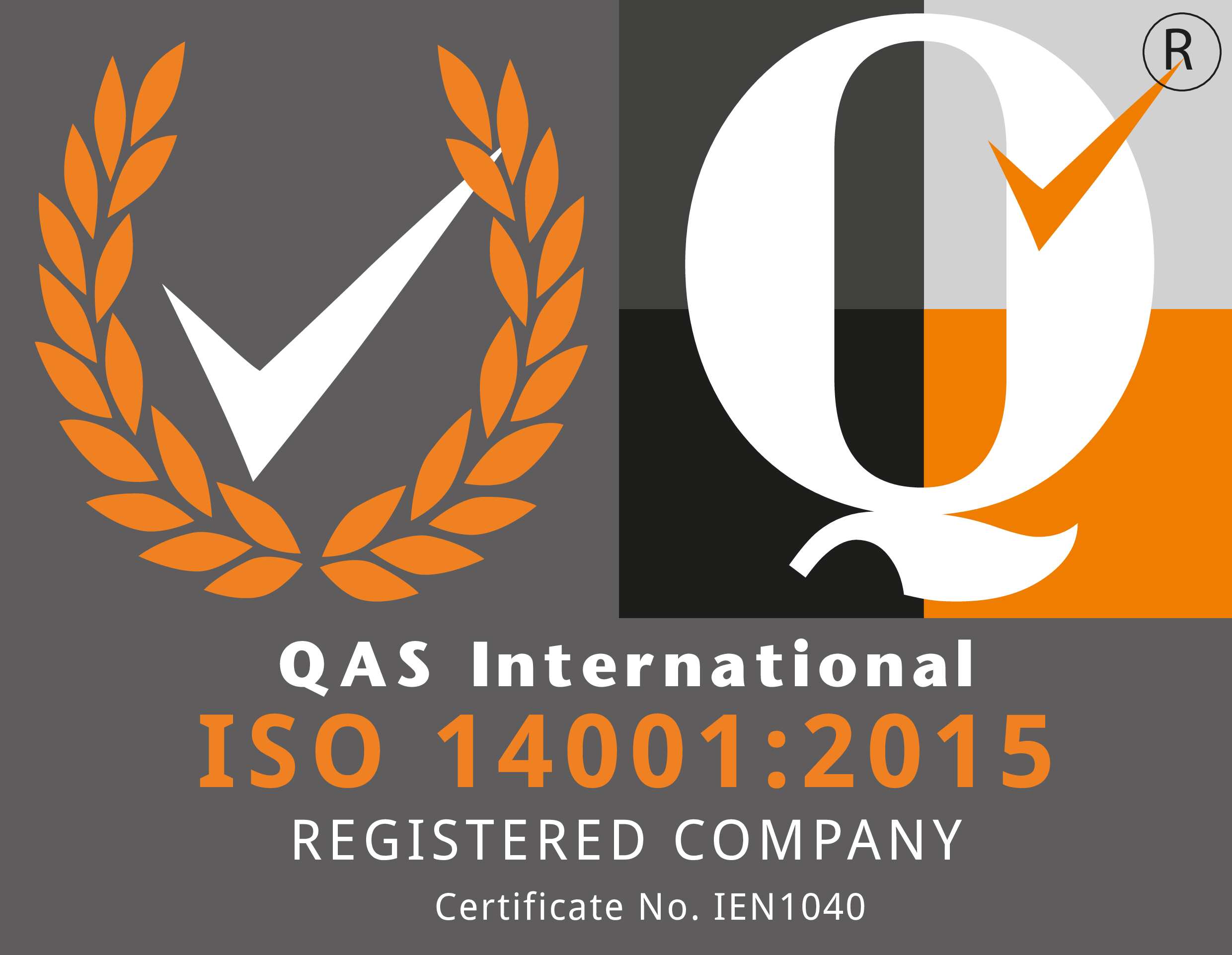 QAS International ISO 14001:2015 Logo